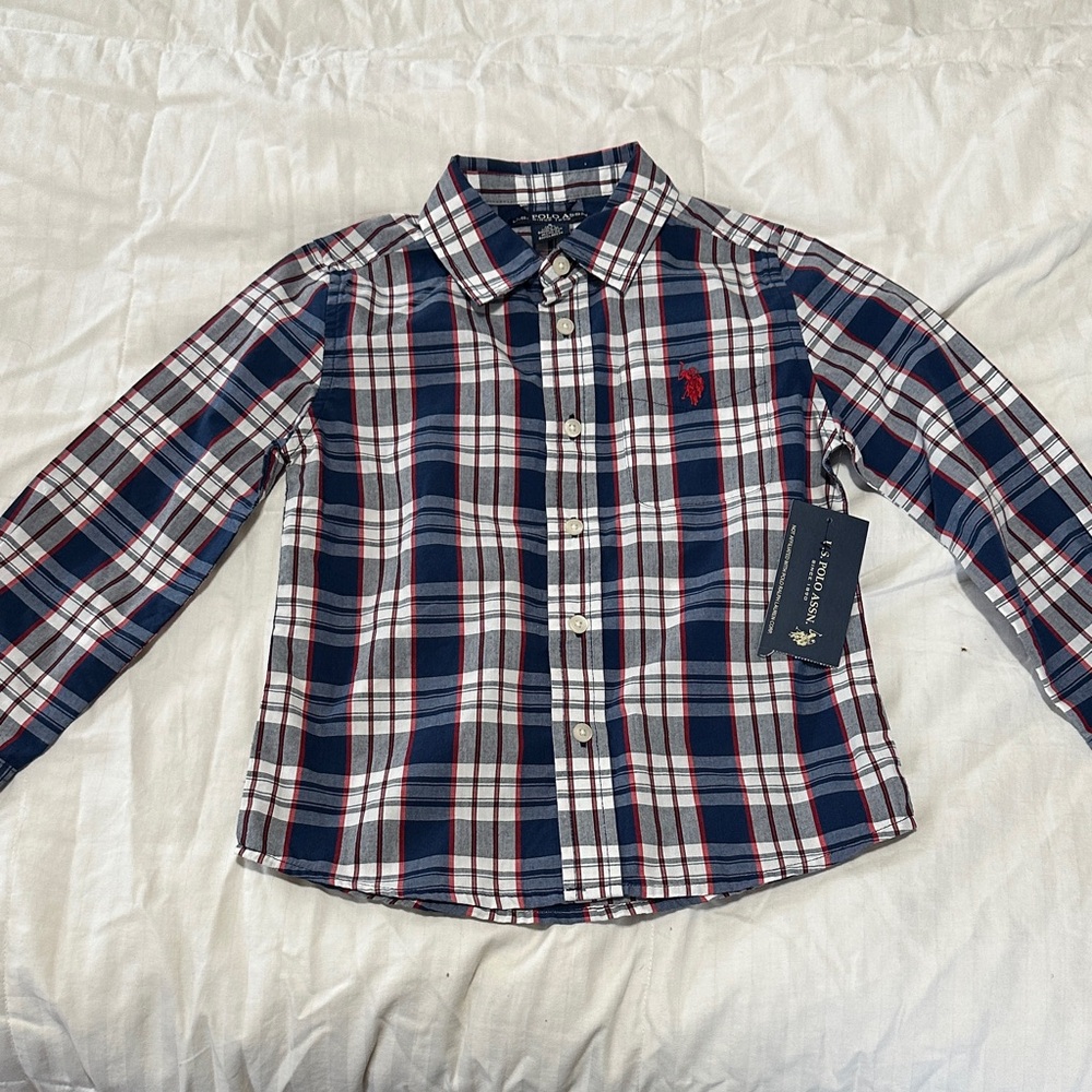 Ralph Lauren Kids Plaid Shirt - Navy and Red
